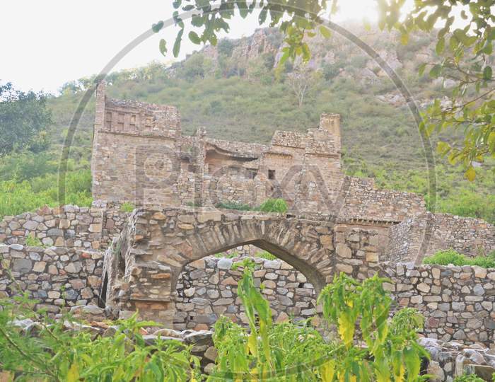 Bhangarh fort and temple in alwar,rajasthan,india