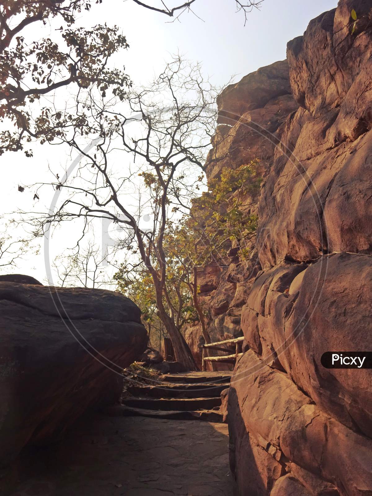 Image Of Bhimbetka Rock Shelters , UNESCO Heritage Site , District ...