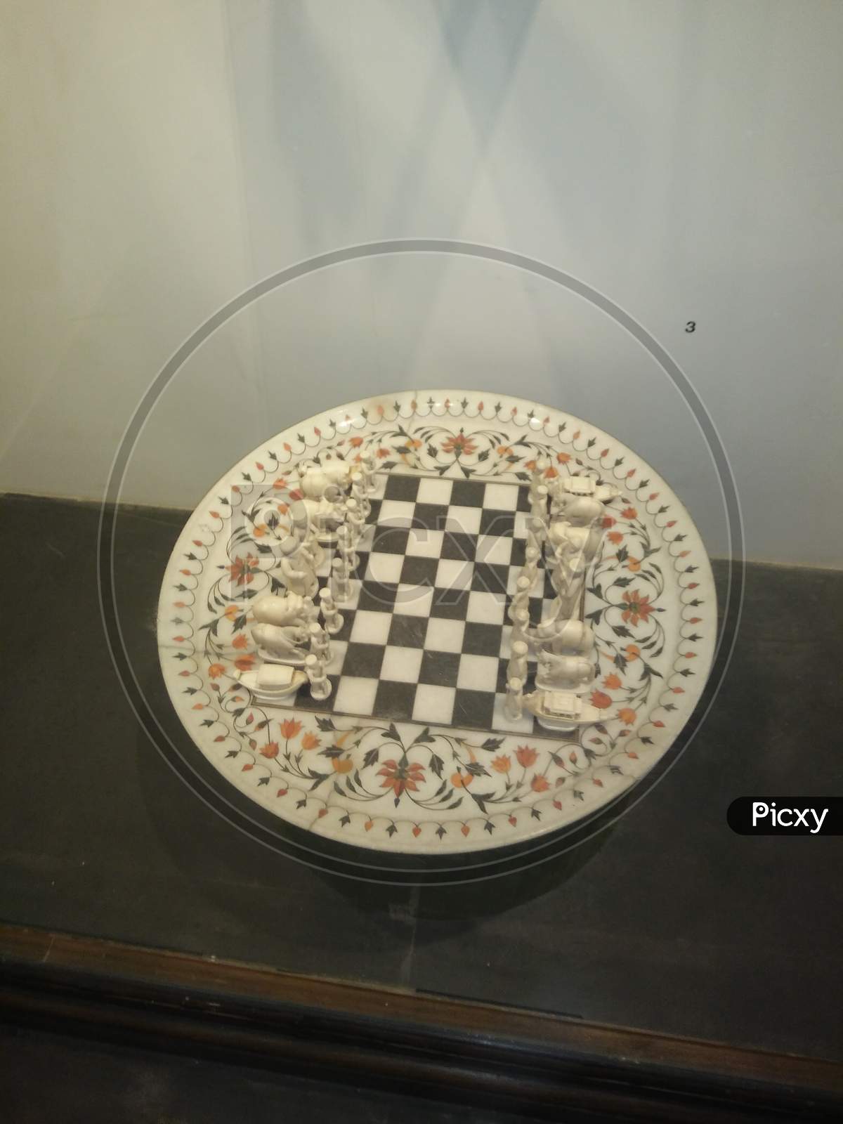 indian old historical chess made of elephant teeth