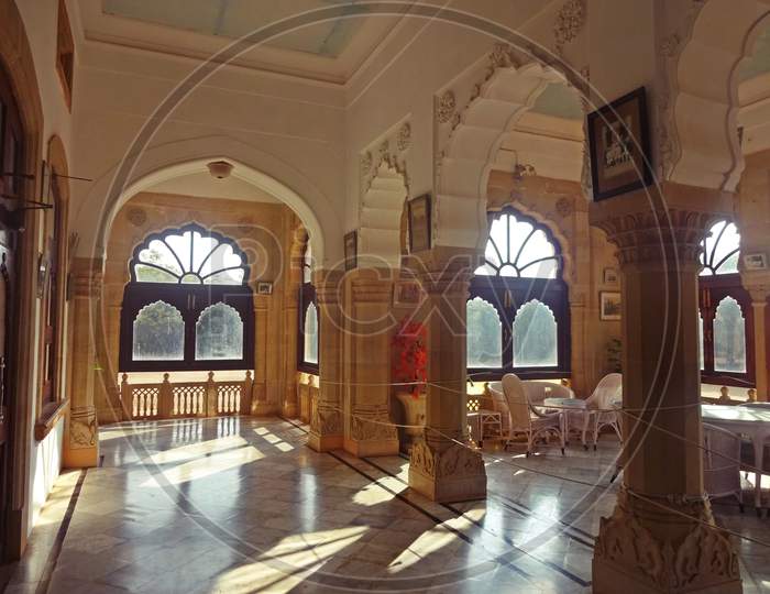 Interior Of Vijaya Vilas Palace, Mandvi, Kutch, Gujarat