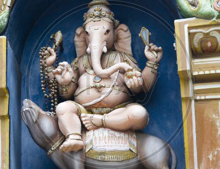 Ganesha Sitting On Vehicle