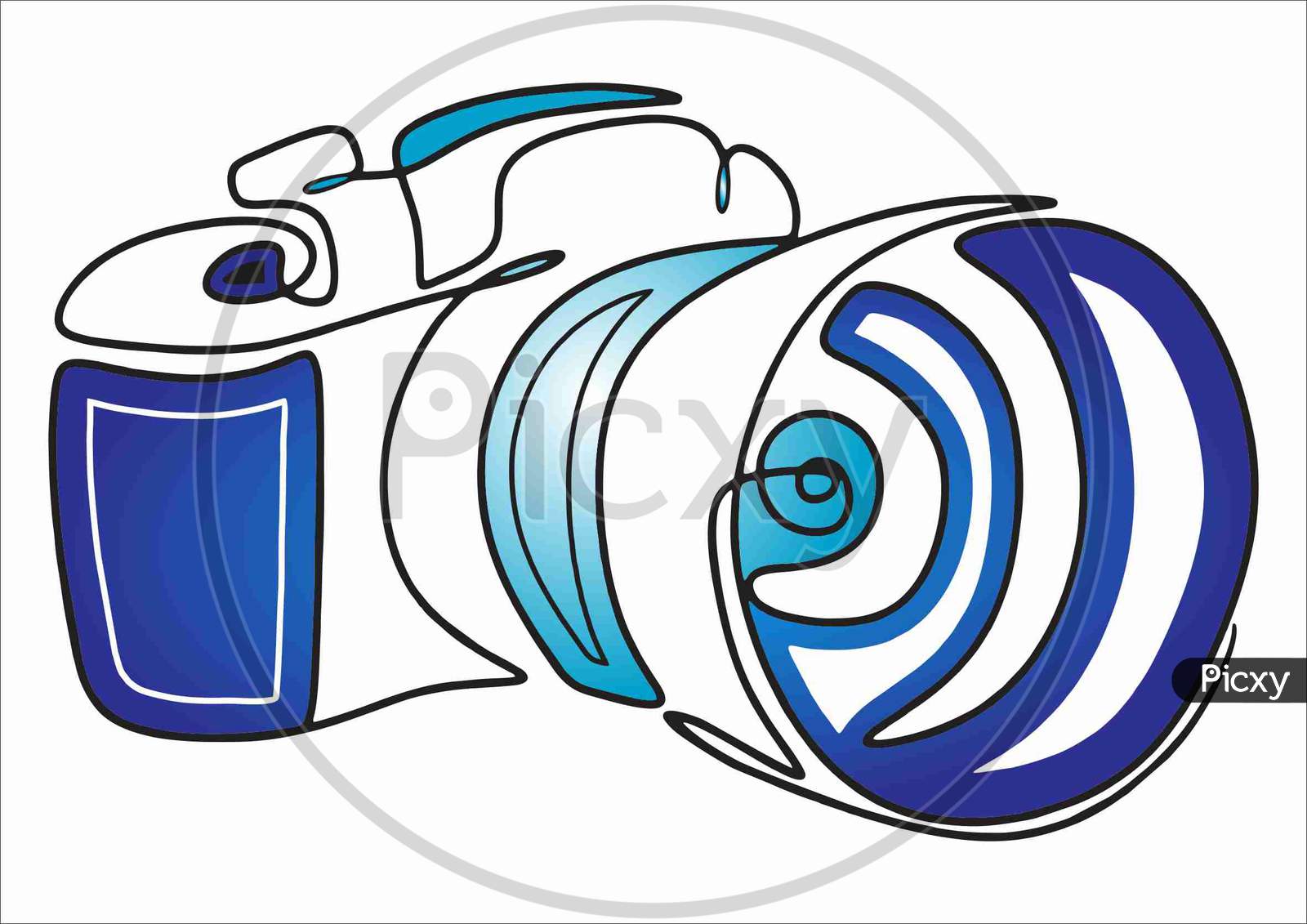 Male photographer with camera hand drawn sketch vector stock photo by  Rochak-Shukla