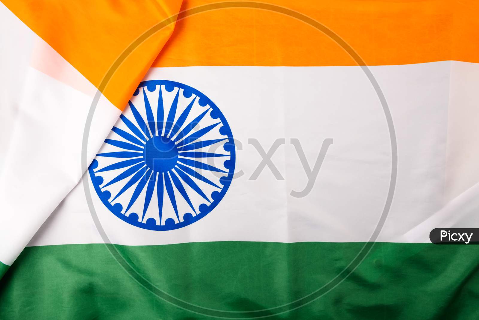 Indian Republic Day, Flat Lay Top View, Indian Flag Background