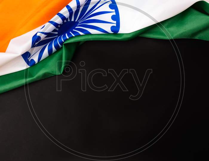 Indian Republic Day, Flat Lay Top View, Indian Flag