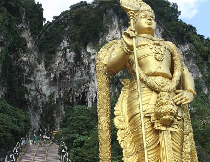 Statue Of Muragan At Batu Caves