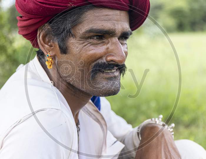 Male shepherd of rabari community from rajasthan