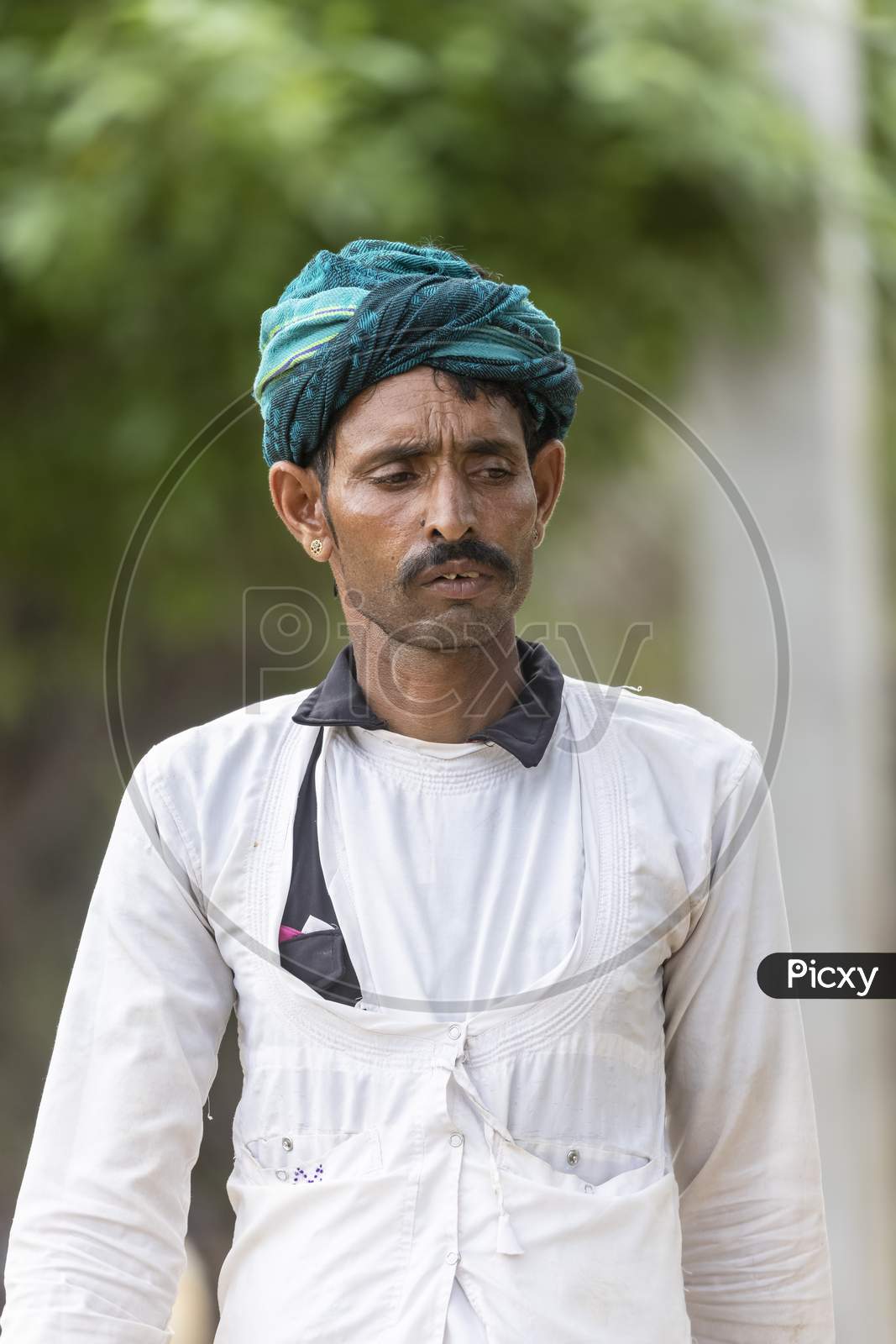 Male shepherd of rabari community from rajasthan