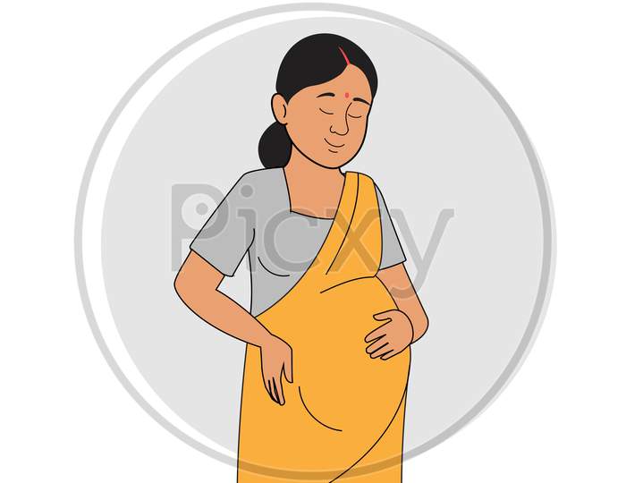 A beautiful pregnant  woman | A pregnant woman | A pregnant woman