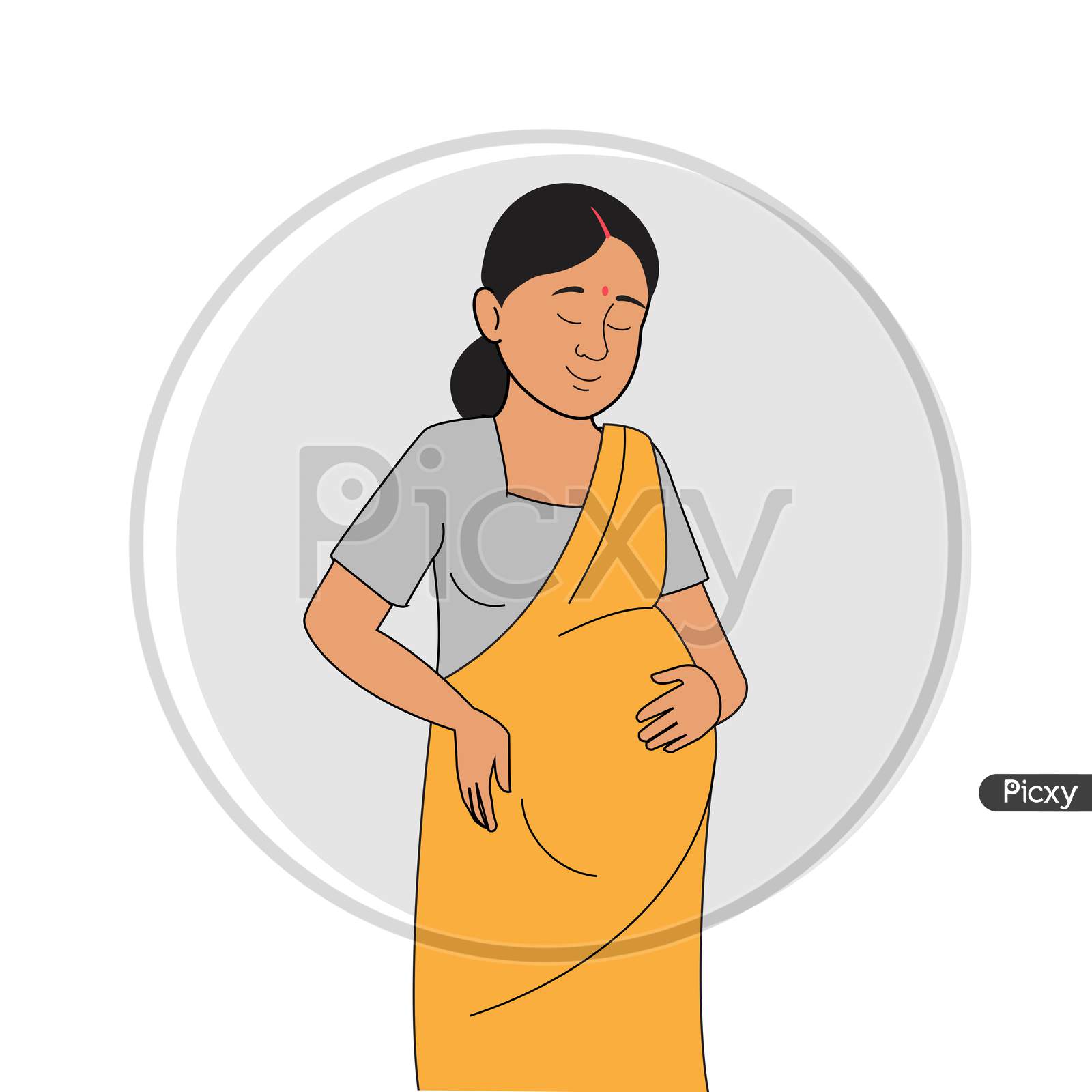 A beautiful pregnant  woman | A pregnant woman | A pregnant woman