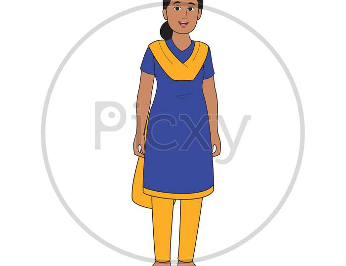 An Indian girl | An Indian girl smiling