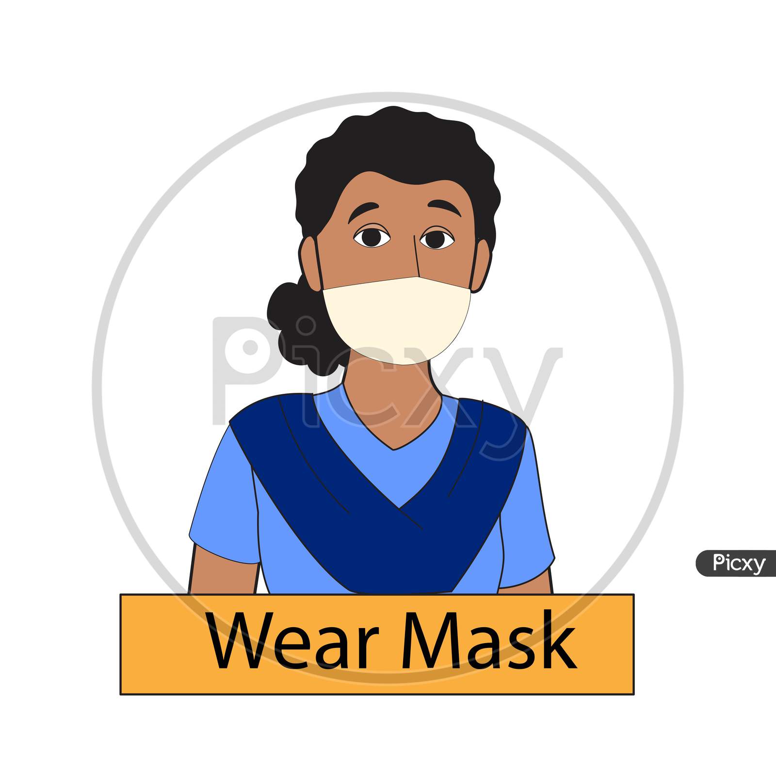 Girl wearing mask | An Indian girl wearing mask