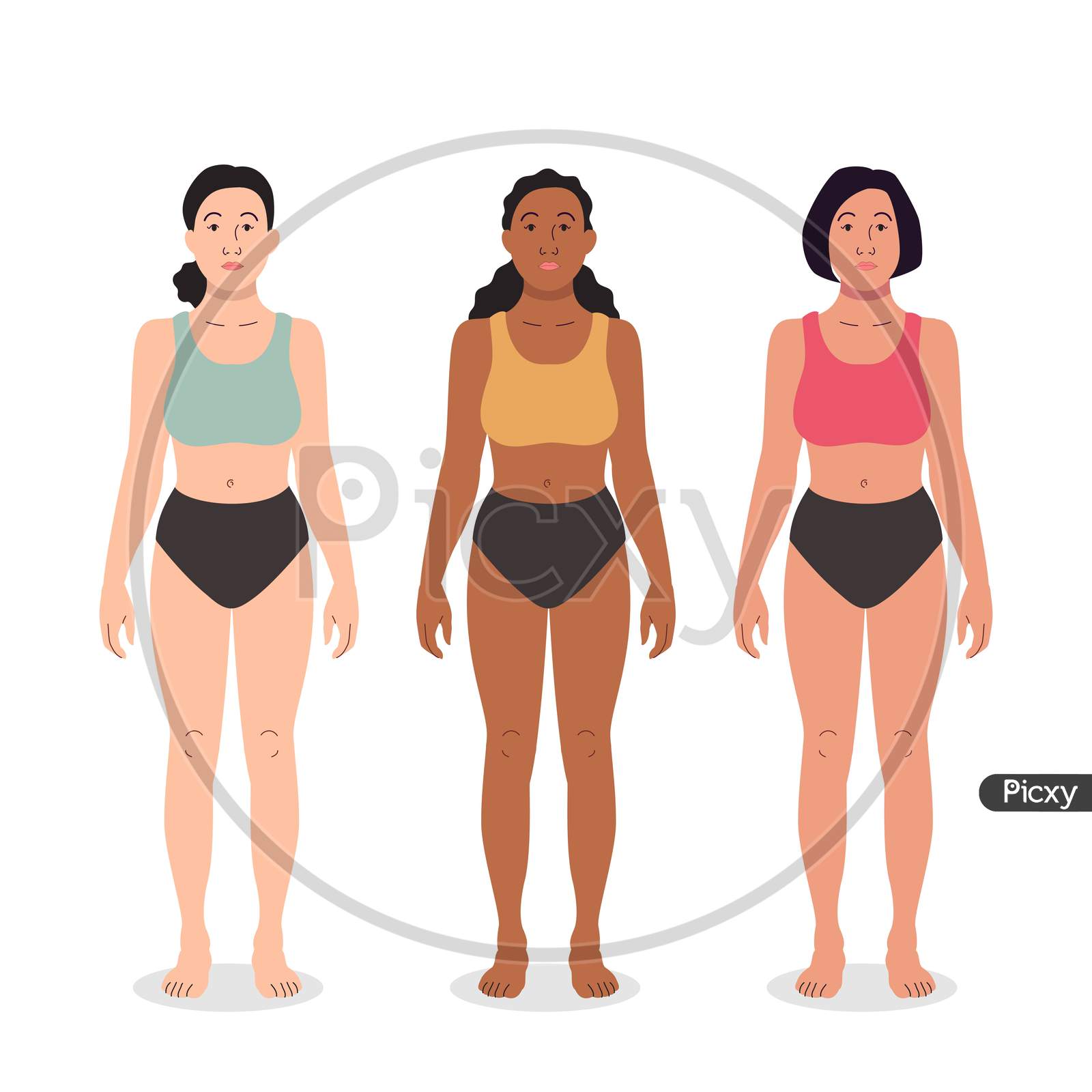 Different skin type women | Women with different skin tone
