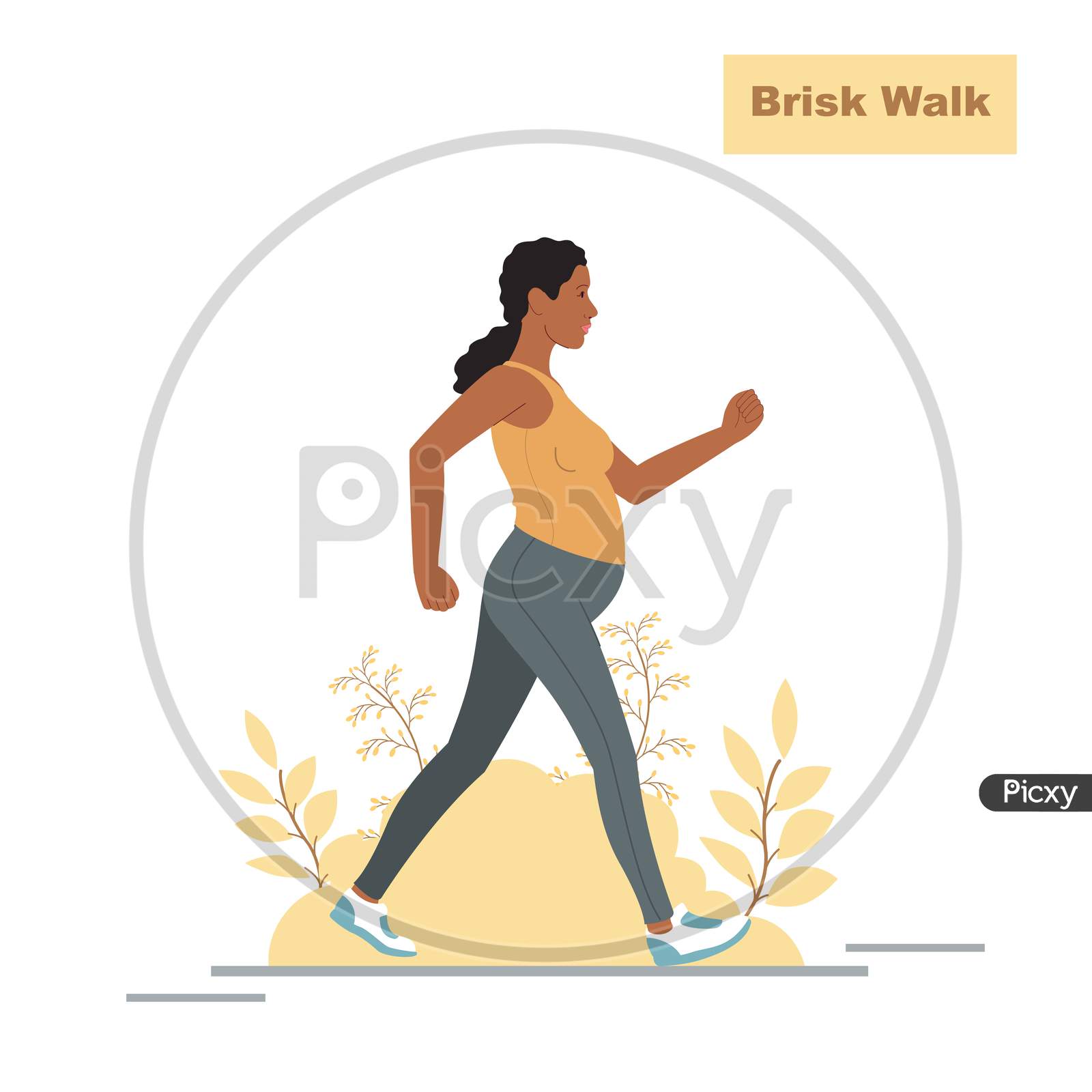 Pregnant Women Brisk Walk | Brisk Walk Pregnancy exercises