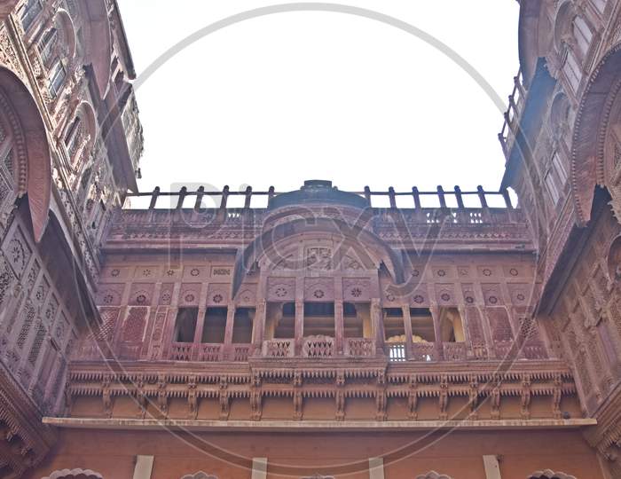 interior of mehrangarh fort palace