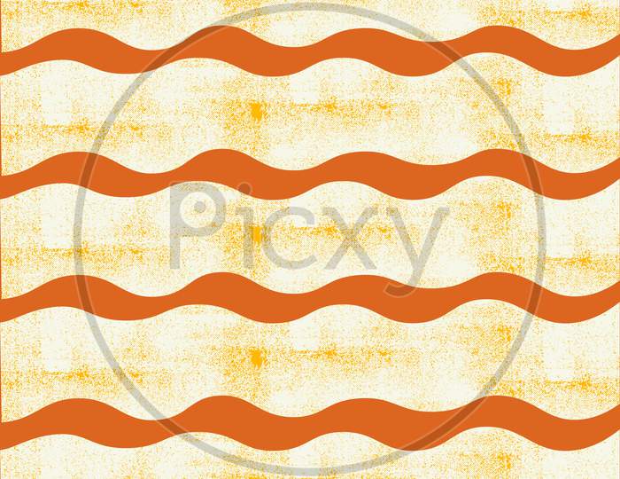 Abstracts wave isolated pattern gold colour. Use for textile and ornaments and also use for Indian saree design.