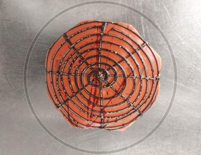 Spider Web On A Sable Cookies
