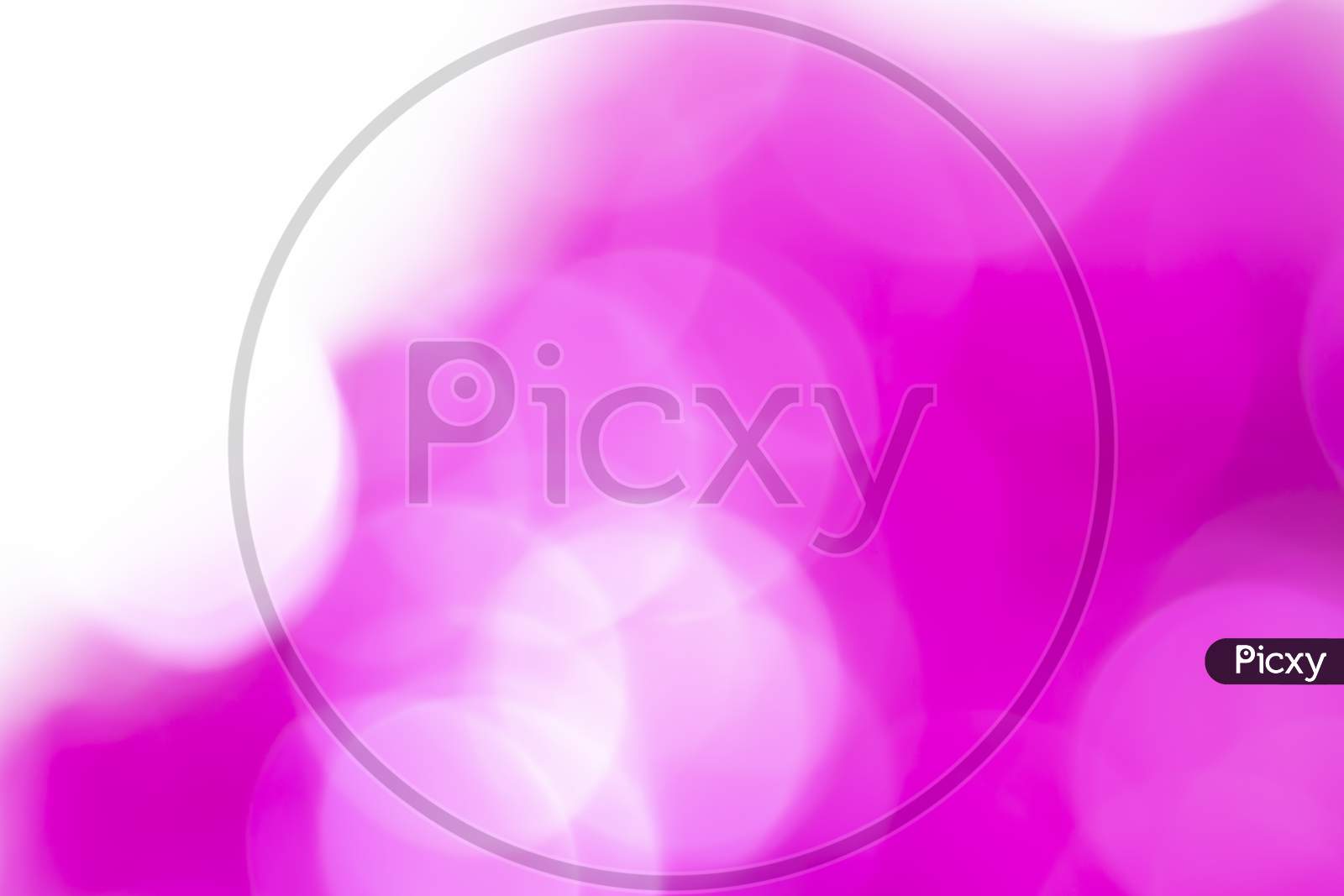 Pink Bokeh Blurred Abstract Holiday Background. Valentine'S Day, Women'S Day Bokeh Lights Romantic Background.