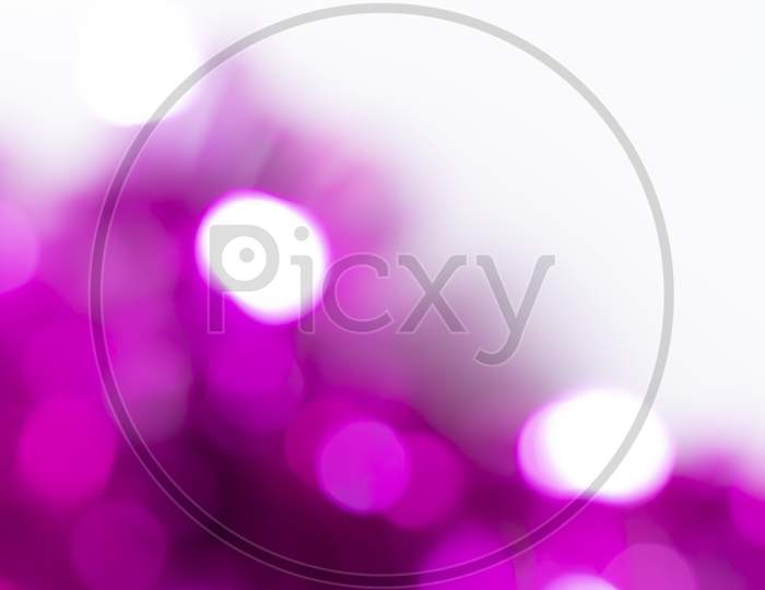 Pink Bokeh Blurred Abstract Holiday Background. Valentine'S Day, Women'S Day Bokeh Lights Romantic Background.