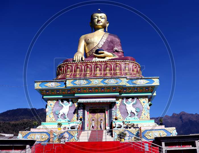 Buddha Statue At Tawang City,Arunachal Prodesh,Tourist Attraction Of Buddha Statue,North East India Tourist Attractions