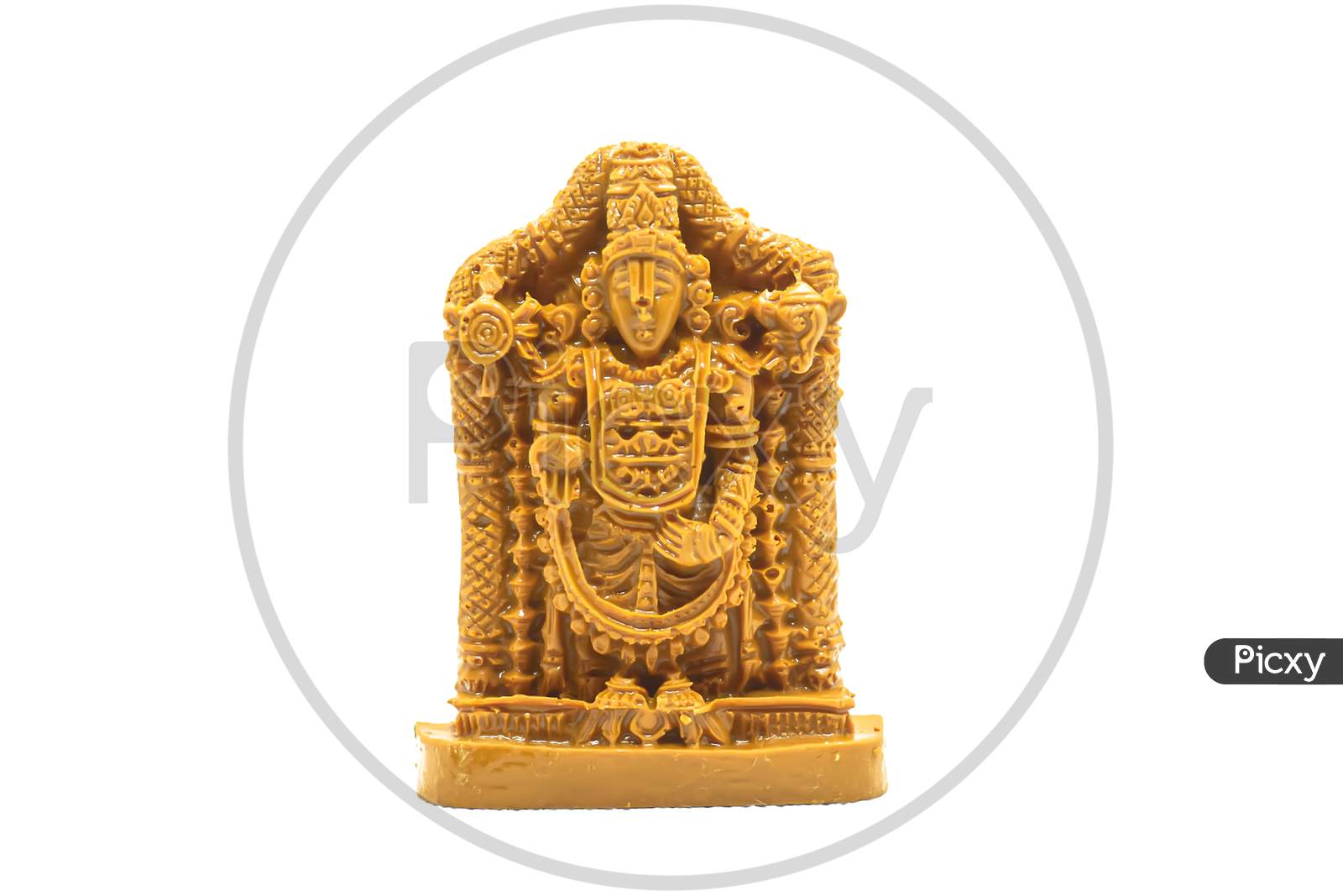 Wooden Tirupati Venkateswara Swamy Statue Home Decoration And Prayer Room