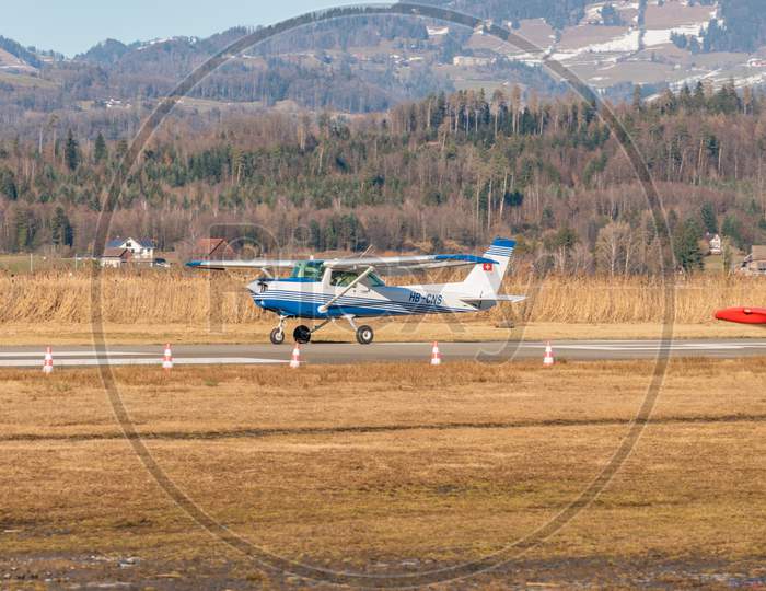 Cessna F152 Airplane In Wangen-Lachen In Switzerland