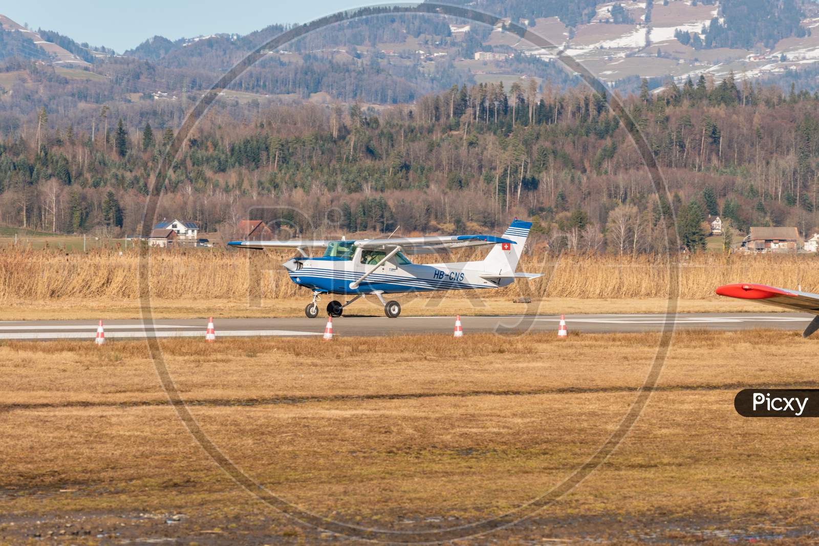 Cessna F152 Airplane In Wangen-Lachen In Switzerland