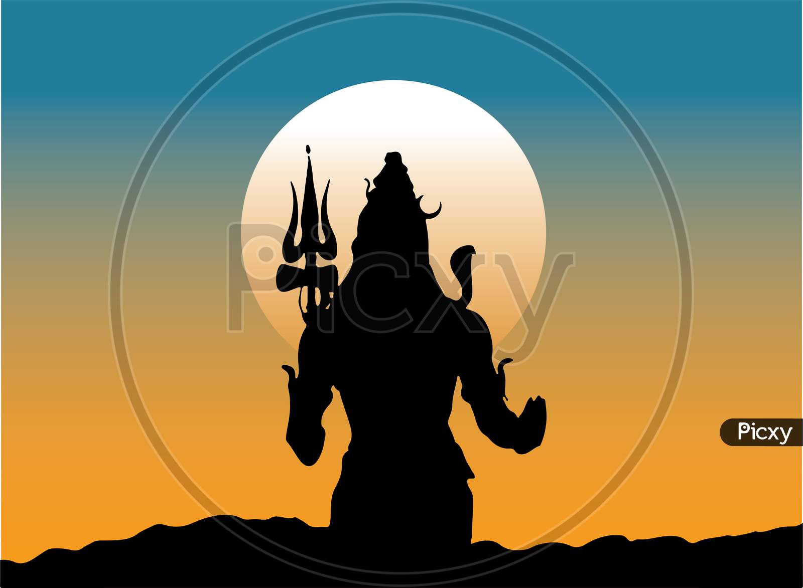 Image of Sketch Of Hindu Powerful God And The Destroyer Lord Shiva ...