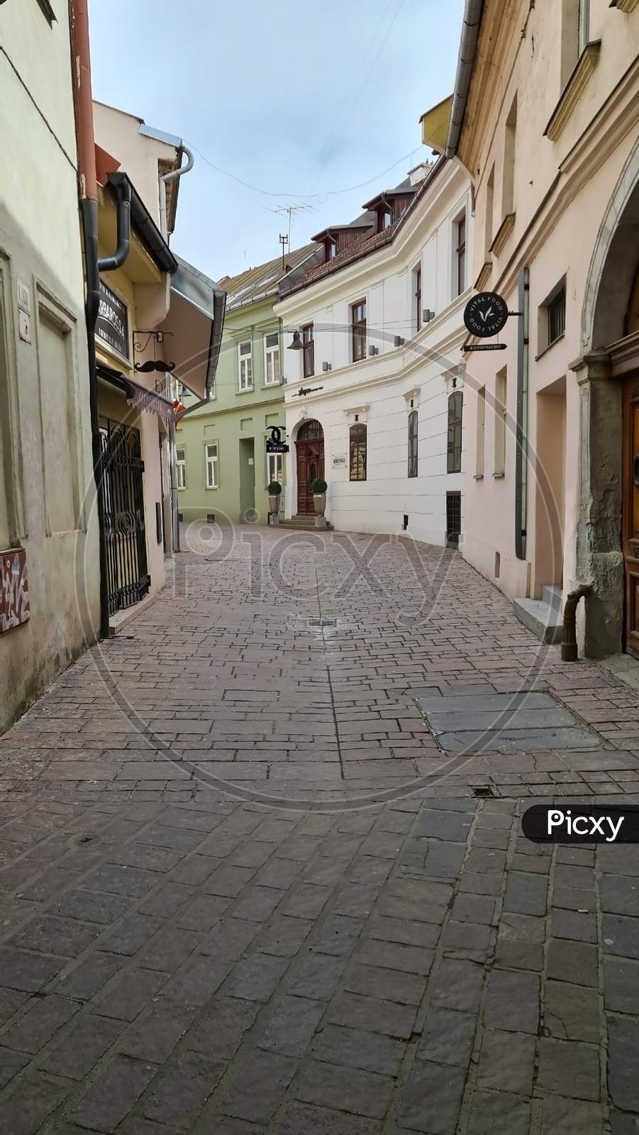 Kosice Slovakia April 11 2021 An Empty Passages And Store During Lockdown In Slovakia