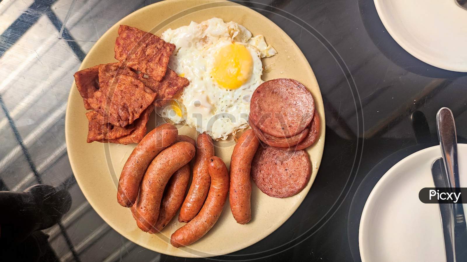 Breakfast Chicken Sausage Platter Is An Easy Food Recipe