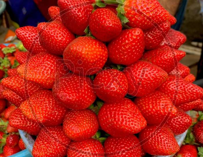 The Garden Strawberry Is A Widely Grown Hybrid Species Of The Genus Fragaria, Collectively Known As The Strawberries