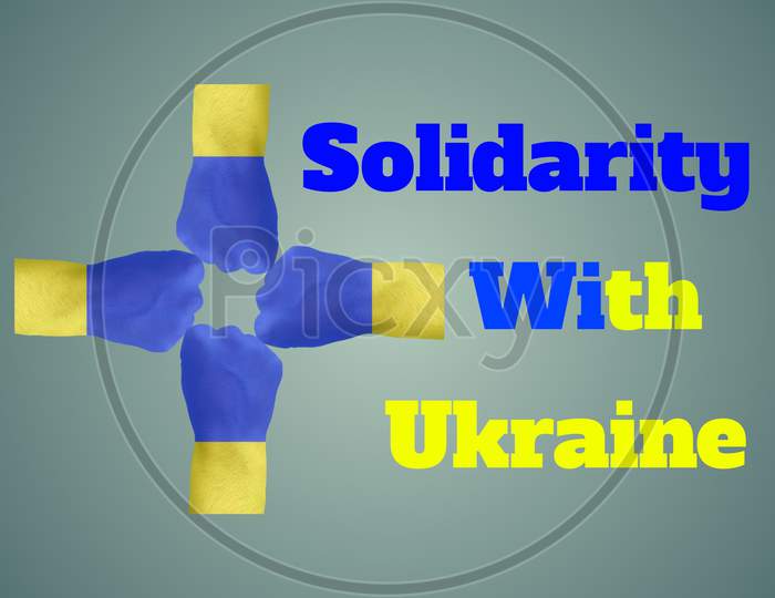 A Solidarity With Ukraine Illustration Photos Background
