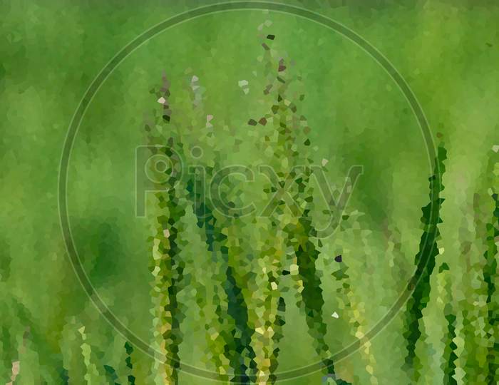 Crystallize Green Background. Abstract Background.