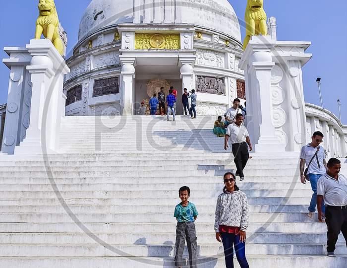 Dauli Or Dauligiri Or Dhabalgiri Shanti Stupa Temple A World Heritage And Peace Site.