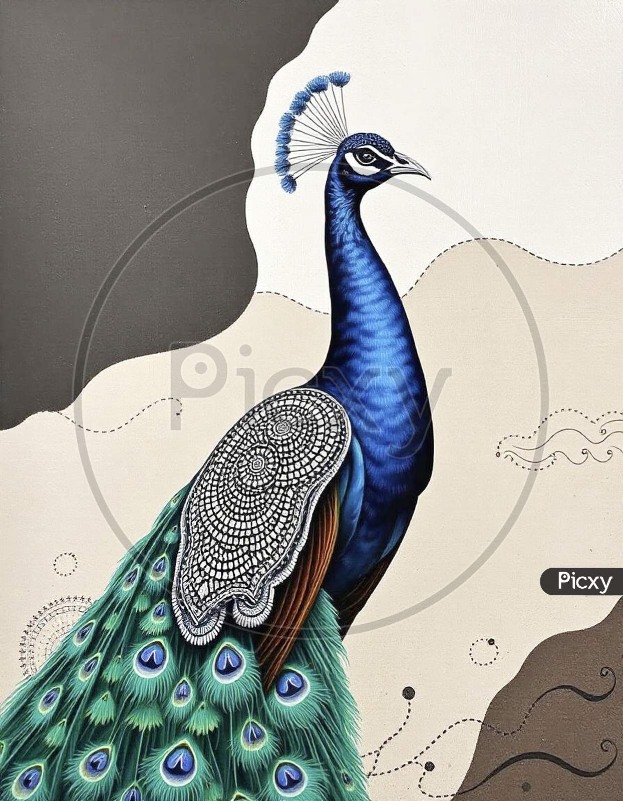 画材 Peacockesque Amazon.com : GSS Designs Peacock Stencil - Reusable Large