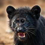 Image of Black panther cub-EB600455-Picxy